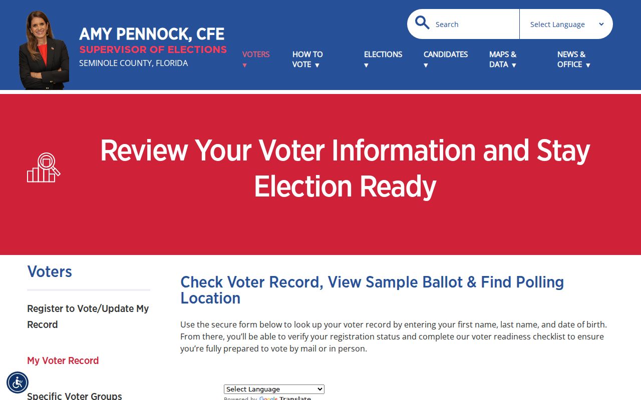 Sanford residents directory voter record lookup